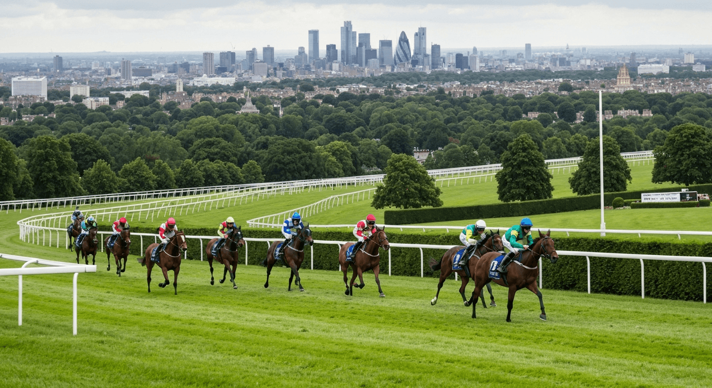 Epsom Oaks finish — 3yo fillies' Classic at Epsom Downs